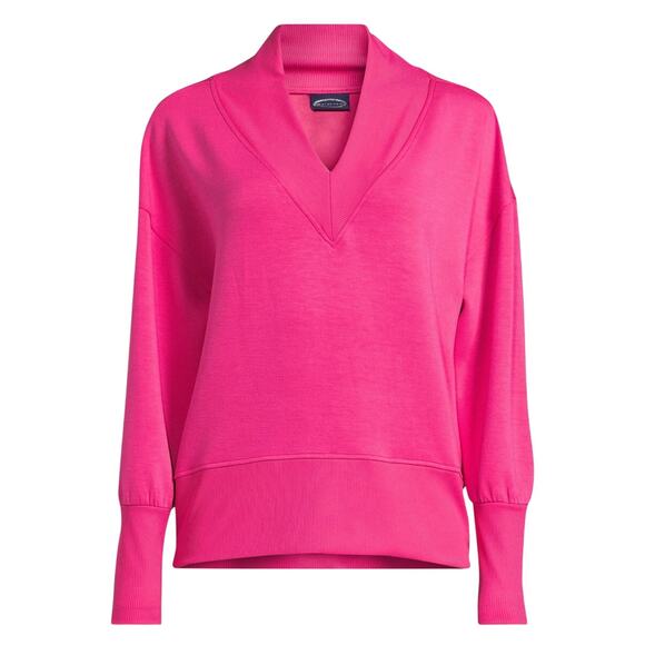 Scoop Women's Ultimate Scubaknit V-Neck Sweatshirt Pullover Size Small (4-6) - Picture 1 of 6